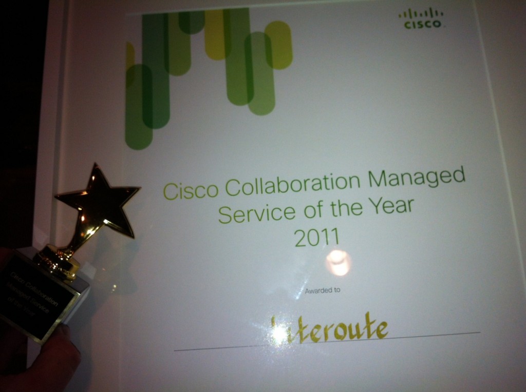 premio Cisco 1024x764 Cisco otorga a Interoute el premio al Mejor Servicio Gestionado del año 2011