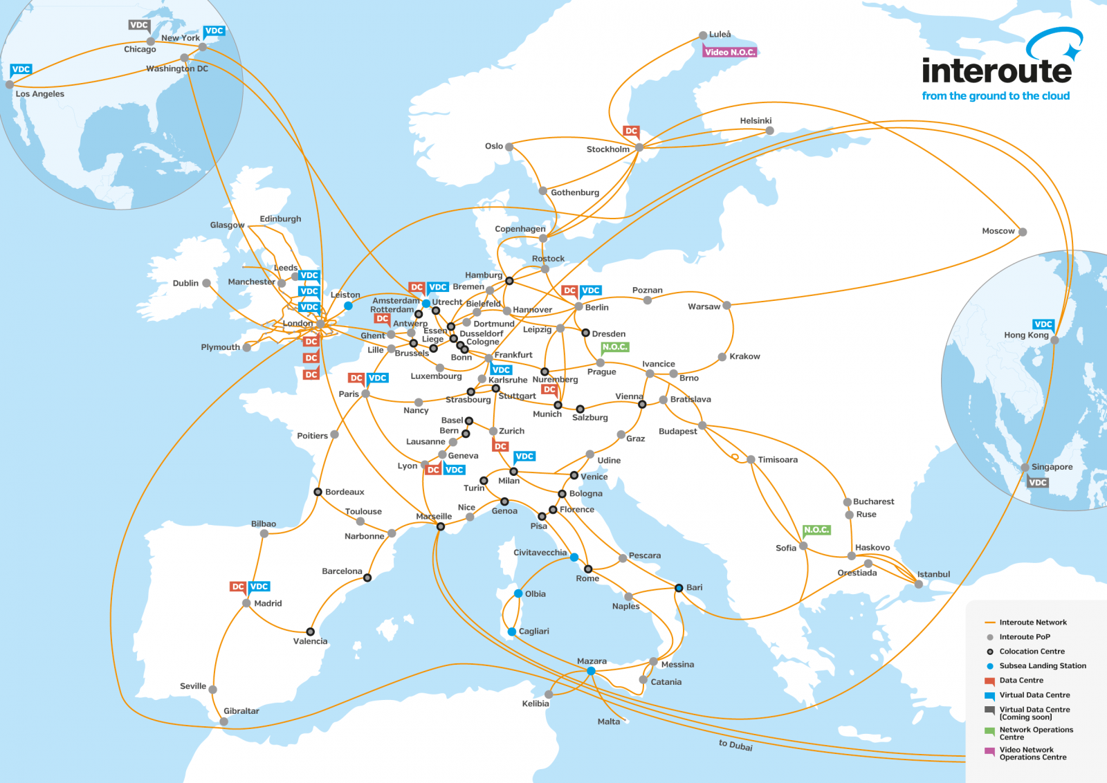 Interoute Wholesale Map